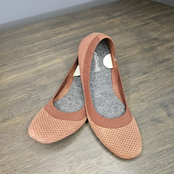 Allbirds Tree Breezers Slip On Ballet Flats Size 5.5 Lightweight Sunkissed Red - Picture 1 of 6
